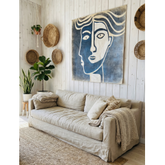 WAJAH BIRU (120x120cm) WAJAH BIRU (120x120cm)